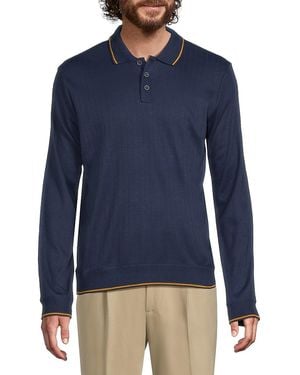 Joe's Jeans Ribbed Polo Sweater - Blue