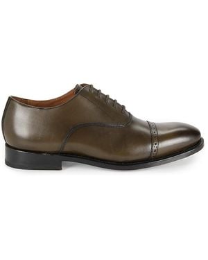 Allen Edmonds Brady Leather Brouge Oxford Shoes - Brown