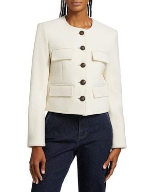 Veronica Beard Leslie Wool Jacket - White