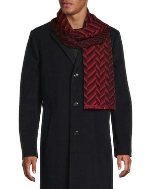 Missoni Herringbone Wool Blend Scarf - Green