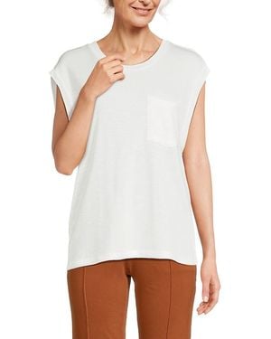 Chaser Brand Jersey Tank Top - White
