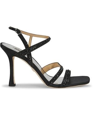 Badgley Mischka Brynlee 100Mm Rhinestone-Embellished Sandals - Black