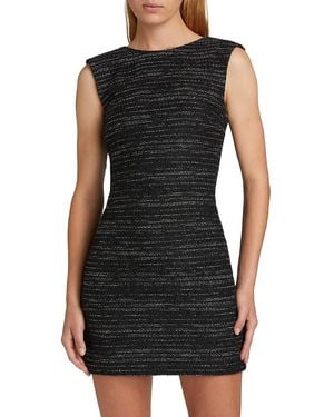 As It May Tweed Sleeveless Minidress - Black