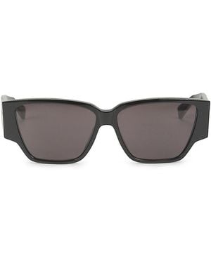 Bottega Veneta 57Mm Square Sunglasses - Gray