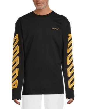 Off-White c/o Virgil Abloh Tape Arrow Skate Long-sleeve Tee - Black