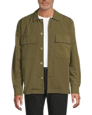 Paul Smith Flap Pocket Cotton-Blend Shirt - Green
