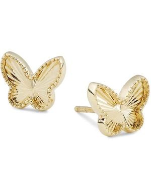 Saks Fifth Avenue 14K Butterfly Stud Earrings - Metallic