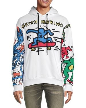 Members Only Haring Graphic Hoodie - White