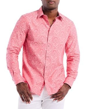 Robert Graham Bayview Paisley Jacquard Shirt - Pink