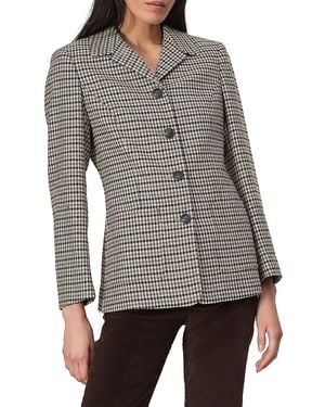 Rag & Bone Drew Italian Houndstooth Blazer - Grey
