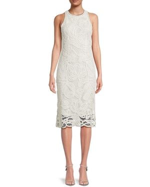 Emanuel Ungaro Reena Crochet Cotton Midi-dress - White