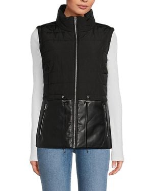 Calvin Klein Stand Collar Puffer Vest - Black