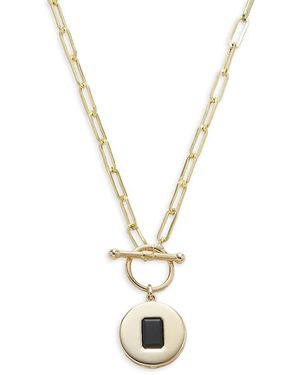 Effy 14K & Onyx Toggle Necklace - Metallic