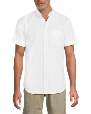Ben Sherman Button-Down Collar Stretch Cotton Shirt - White