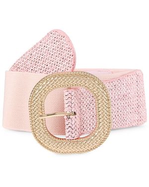 AREA STARS Breezy Flex Elastic Braided Belt - Pink