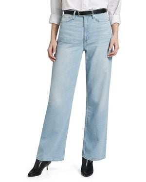 Rag & Bone Logan Mid-Rise Straight-Leg Jeans - Blue