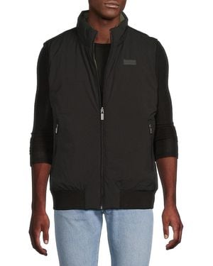 HUNTER Reversible Stand Collar Vest - Black