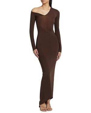 LAQUAN SMITH Convertible Jersey Gown - Brown