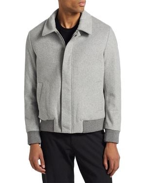 Saks Fifth Avenue Collection Wool-Blend Shirt Jacket - Gray