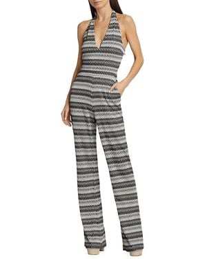 Ramy Brook Chandler Striped Sleeveless Jumpsuit - Multicolor