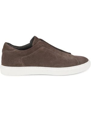 To Boot New York Stone Suede Slip-On Trainers - Brown