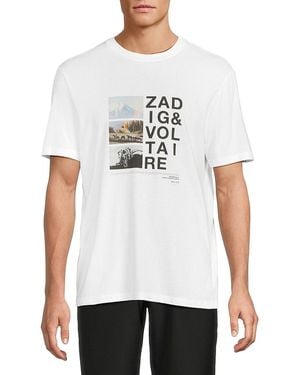 Zadig & Voltaire Photoprint Retrospective Cotton T-Shirt - White