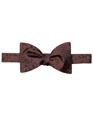 Eton Floral Silk Bow Tie - Brown