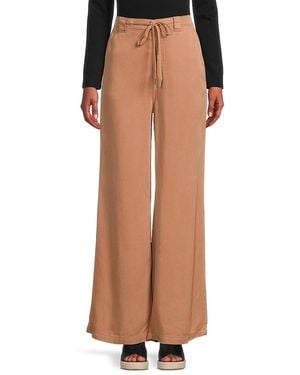 Hudson Jeans Drawstring Wide Leg Trousers - Natural