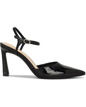 Nine West Dezos 85mm Patent Faux Leather Pumps - Black