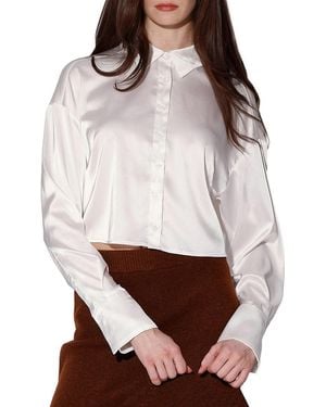 Walter Baker Montana Cropped Shirt - Natural