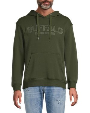 Buffalo David Bitton Fabisono Logo Hoodie - Green