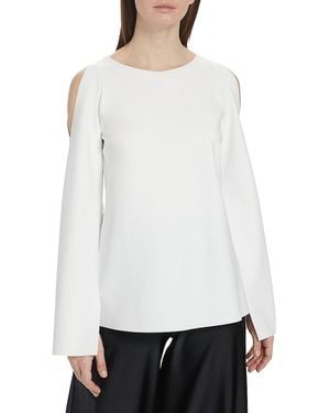 La Petite Robe Di Chiara Boni Tsubame Sje Cold-Shoulder Top - White