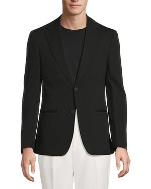 Calvin Klein Neat Knit Slim-Fit Sport Coat - Black