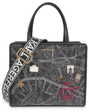 Karl Lagerfeld Maybelle Charm Tote Bag - Black