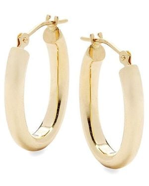 Saks Fifth Avenue 14K Hoop Earrings - White