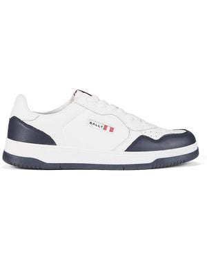 Bally 40Mm Logo Patch Low-Top Sneakers - White