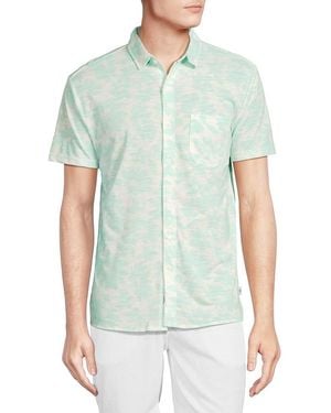 Vintage Summer Short Sleeve Shirt - Green