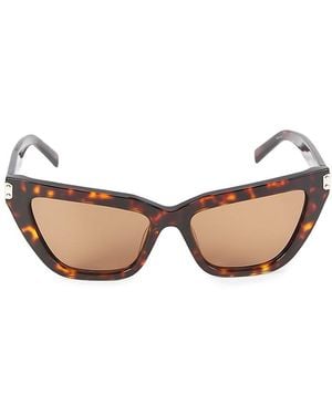 MCM 54Mm Solid Lens Cat-Eye Sunglasses - Natural