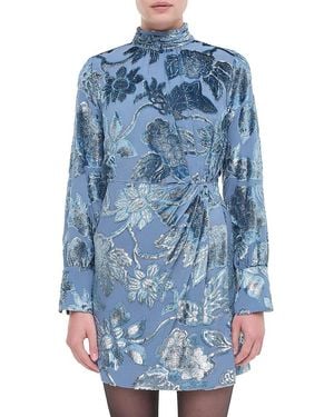 Jonathan Simkhai Halen Draped Minidress - Blue