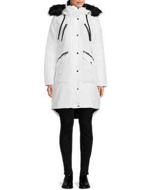 Guess white winter coat sale