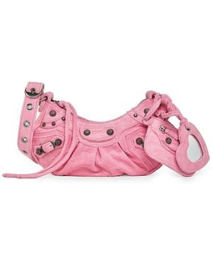 Balenciaga Le Cagole Cotton Crossbody Bag - Pink
