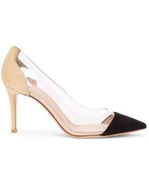 Gianvito Rossi 100Mm Cap Toe Stiletto Pumps - White
