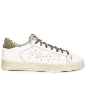 P448 Leather Low-Top Trainers - White