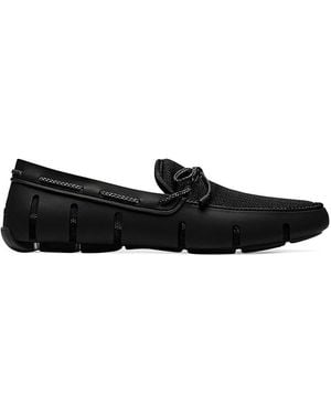 Swims Mesh Braided Lace Loafers - Black