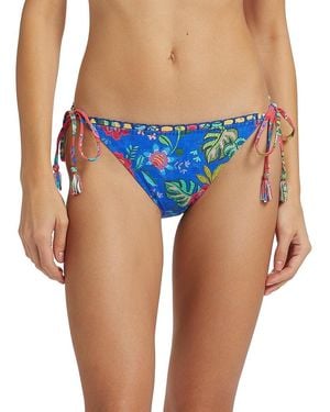 Johnny Was String Bikini Bottom - Blue
