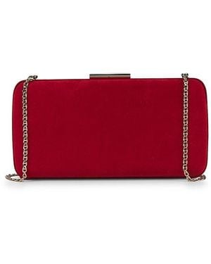 Gianvito Rossi Leather Clutch - Red
