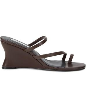 Saks Fifth Avenue Waylen 70mm Leather Sandals - Brown