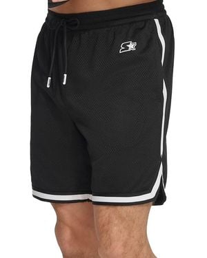 Starter Regular Fit Drawstring Mesh Shorts - Black