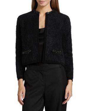 Kobi Halperin Madeline Embellished Alpaca-blend Cardigan - Black