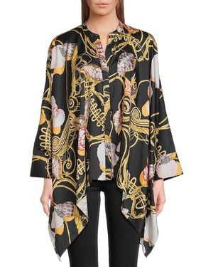 Emanuel Ungaro Dorelle Status Shell Print Blouse - Black